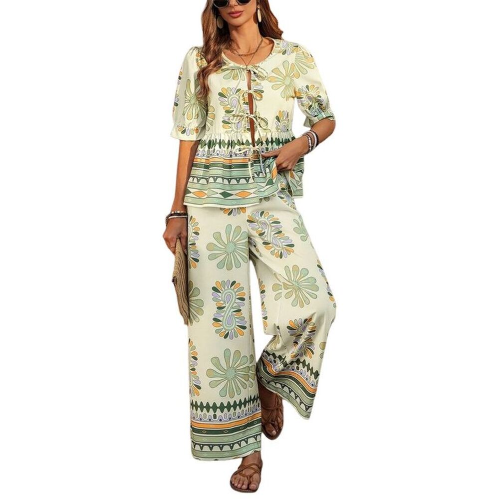 Olivia Taylor Womens 2Pc Blouse & Pant Set
